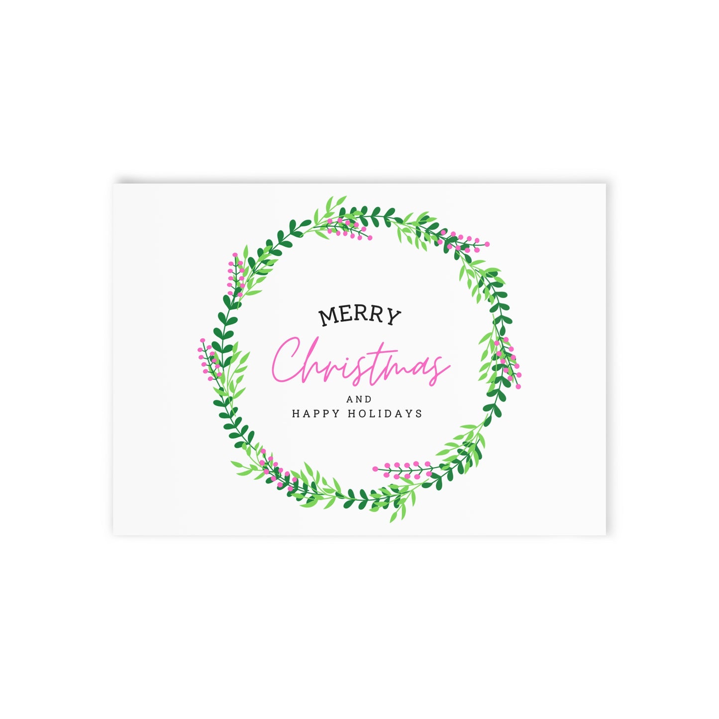 Merry Christmas and Happy Holidays Holiday Cards