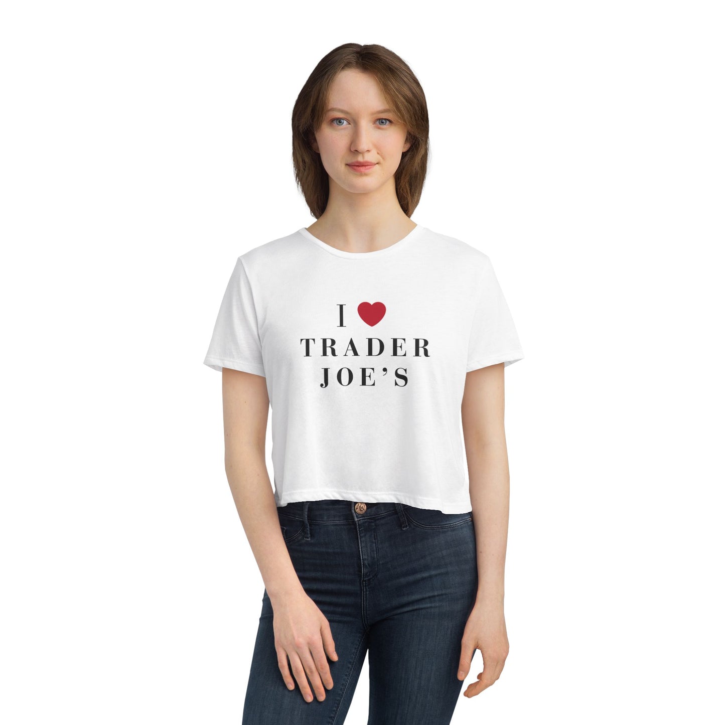 Trader Joe's Fan Women's Flowy Cropped Tee