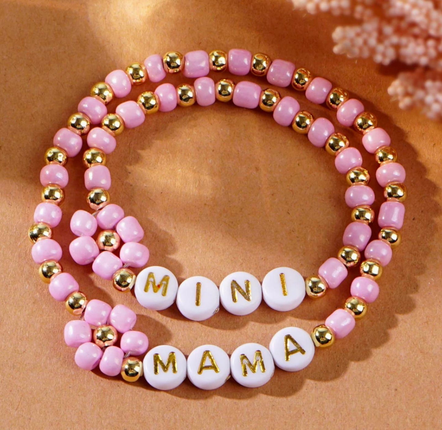 Mama and Mini Beaded Bracelet Set