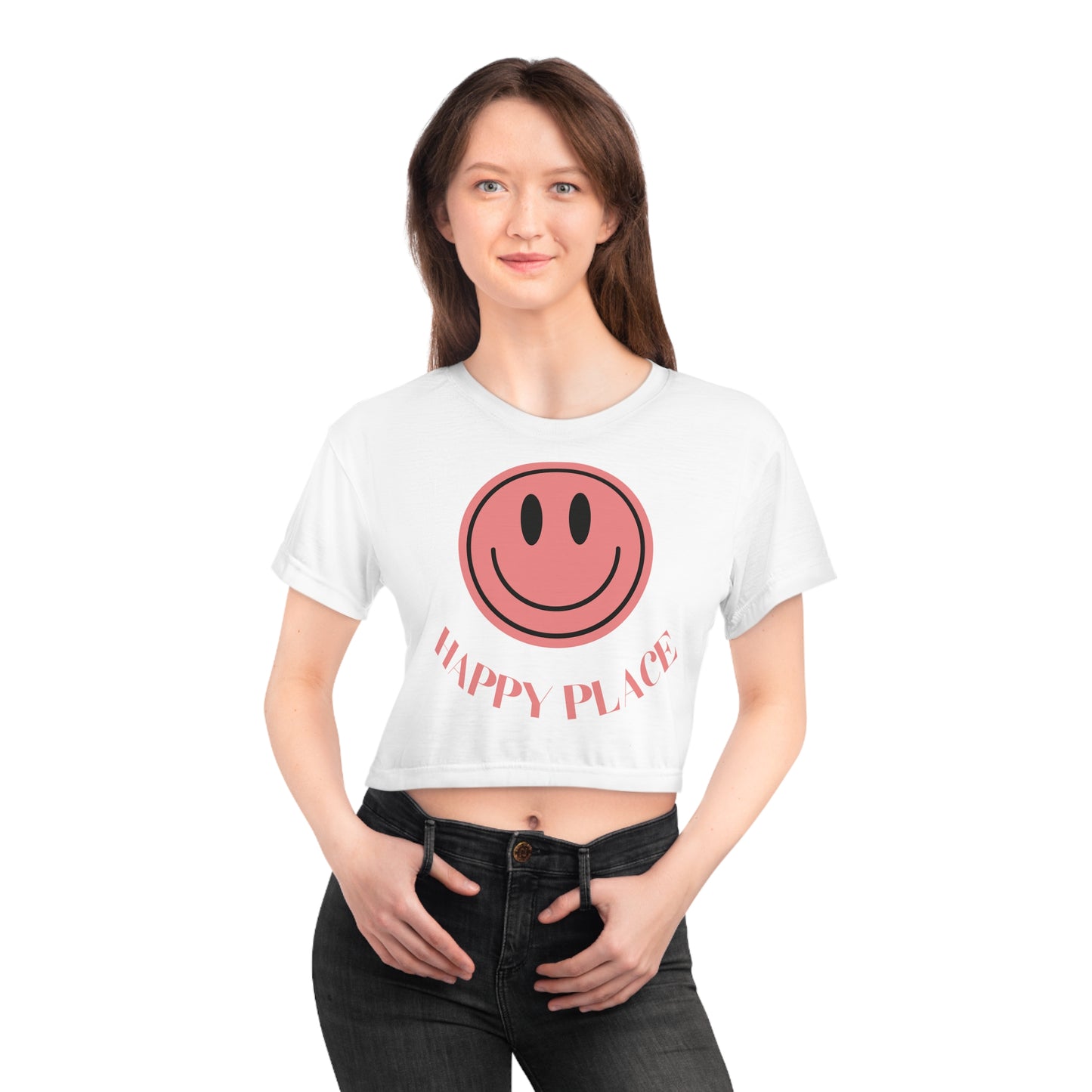 My Happy Place Crop Tee