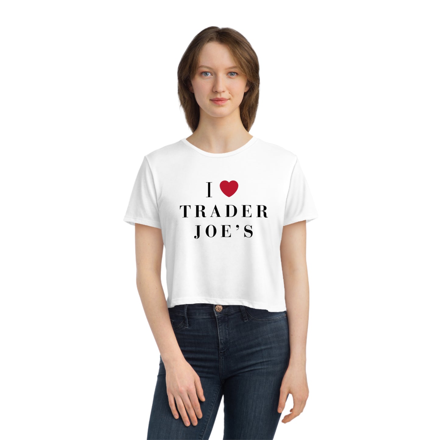 Trader Joe's Fan Women's Flowy Cropped Tee