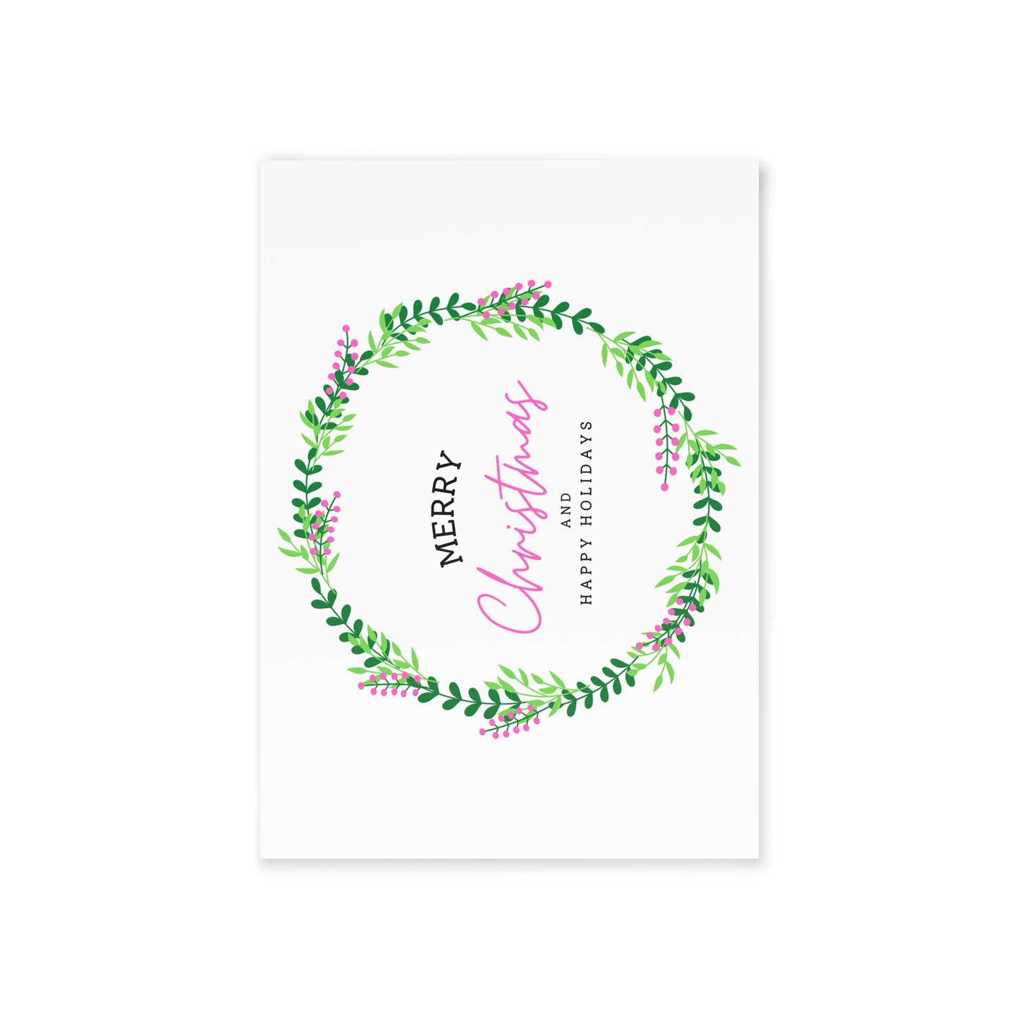 Merry Christmas and Happy Holidays Holiday Cards