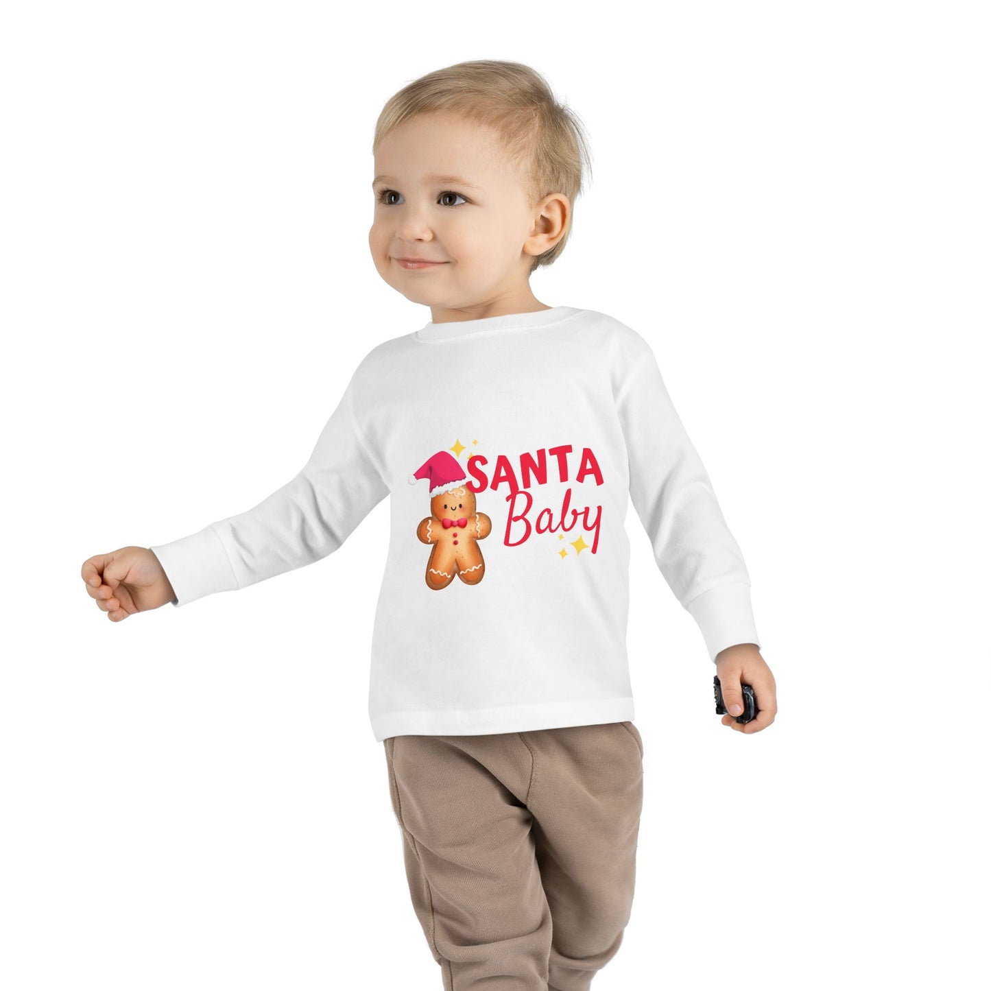 Santa Baby Toddler Long Sleeve Tee