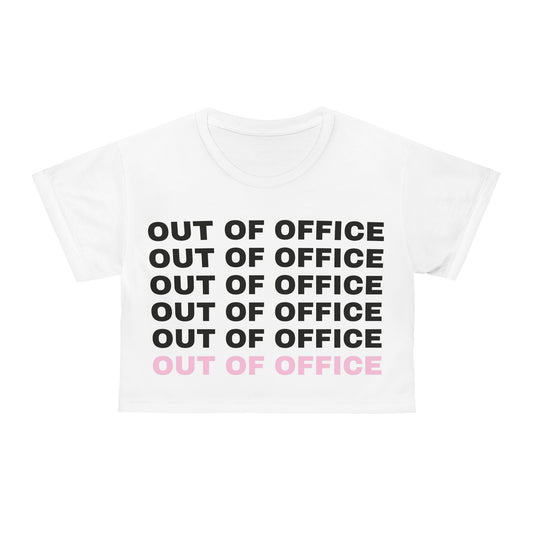 Out of Office Crop Tee (AOP)