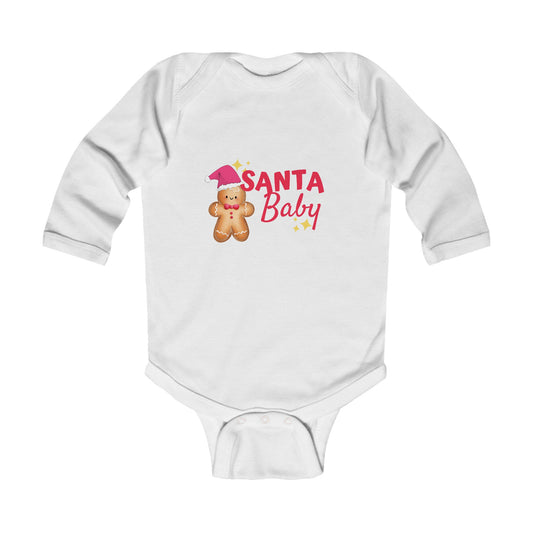 Santa Baby Infant Long Sleeve Bodysuit