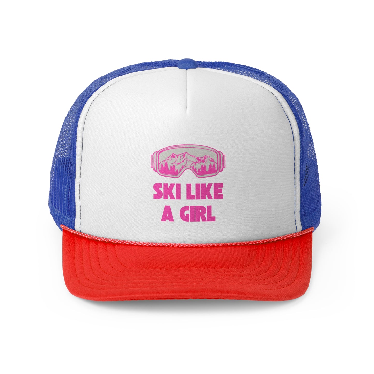 Ski like a girl Trucker Caps