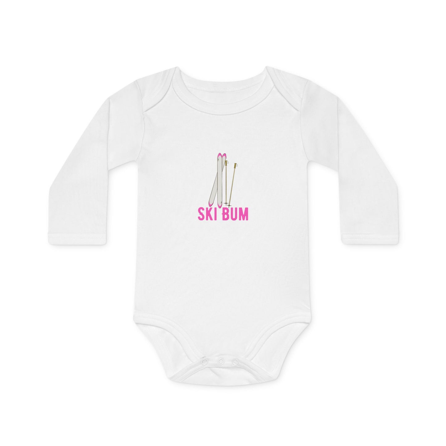 Ski Bum Baby Long-Sleeve Organic Bodysuit