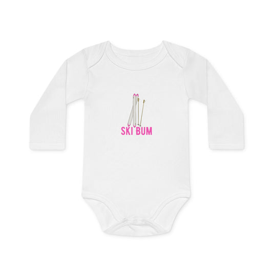 Ski Bum Baby Long-Sleeve Organic Bodysuit