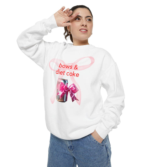 Sweatshirt - I Love Diet Coke and Pink Bows Sweatshirt for Diet Coke Lover