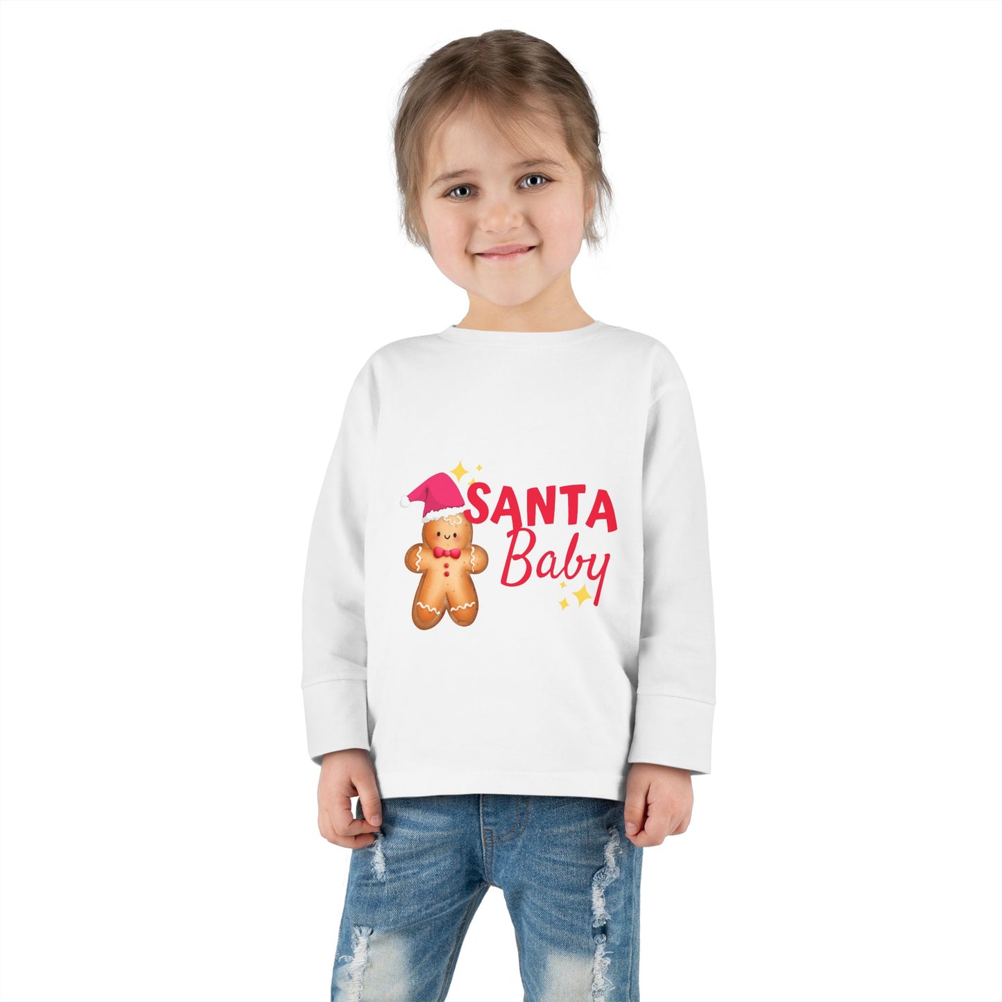 Santa Baby Toddler Long Sleeve Tee