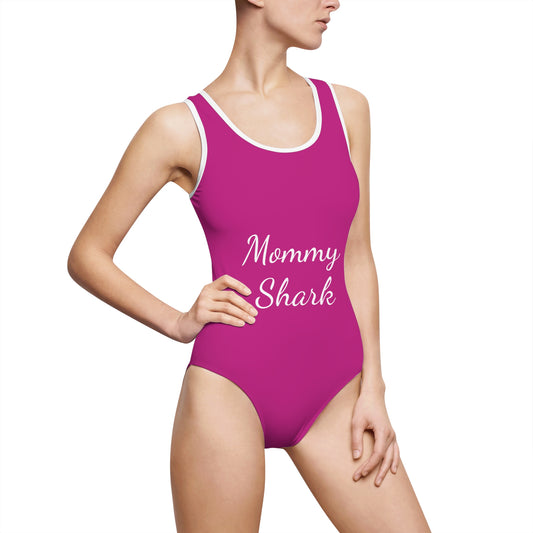 Mommy Shark Women's Classic One-Piece Swimsuit