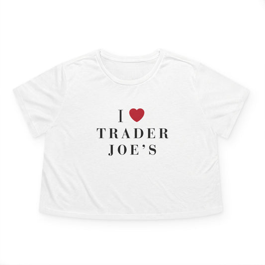 Trader Joe's Fan Women's Flowy Cropped Tee