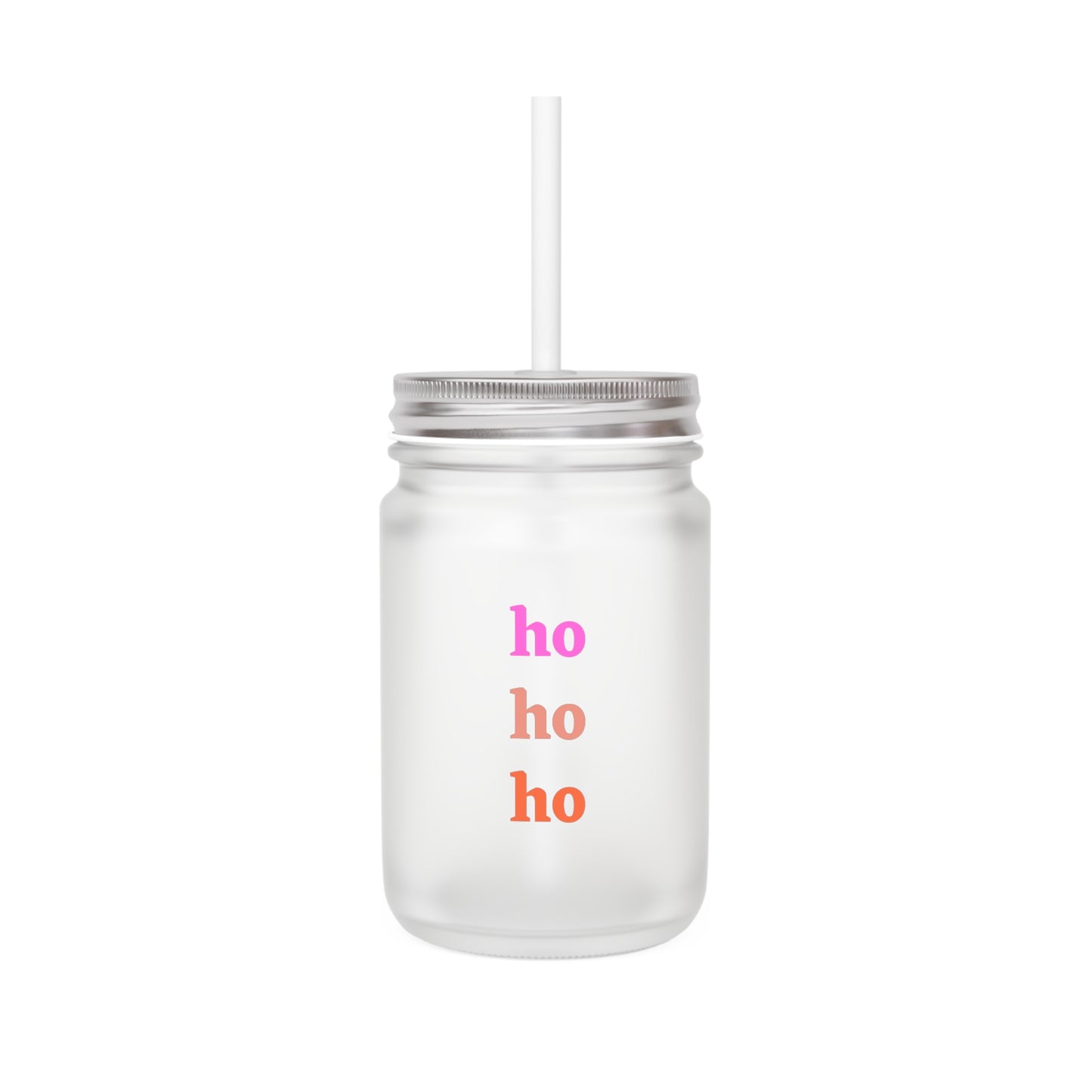 ho ho ho Mason Jar