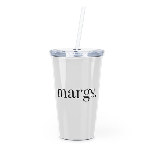 margs Plastic Tumbler with Straw