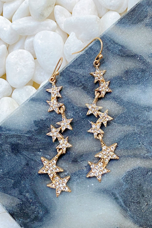 Line Dancing Star Earrings