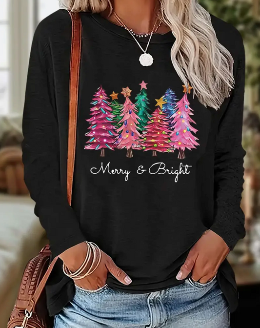 Merry and Bright Holiday Tee Shirt