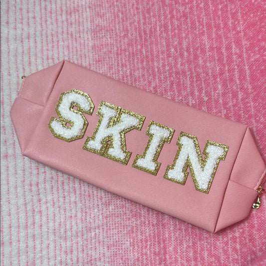 Pink SKIN Clutch make up bag